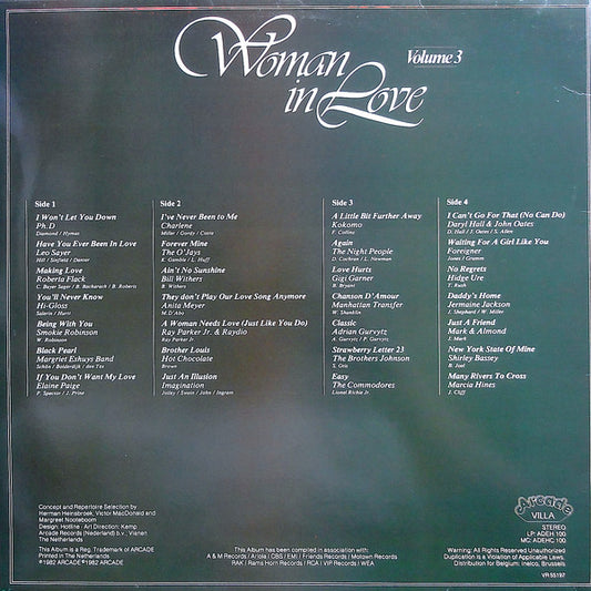 Various - Woman In Love Volume 3 (LP) Vinyl LP Dubbel Vinyl Zeer Goed / Hoesje Goed "VINYLSINGLES.NL"