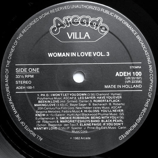Various - Woman In Love Volume 3 (LP) Vinyl LP Dubbel Vinyl Zeer Goed / Hoesje Goed "VINYLSINGLES.NL"