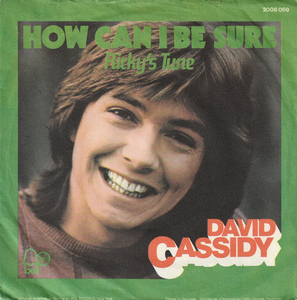 David Cassidy - How Can I Be Sure Vinyl Singles Vinyl Goed / Hoes Redelijk