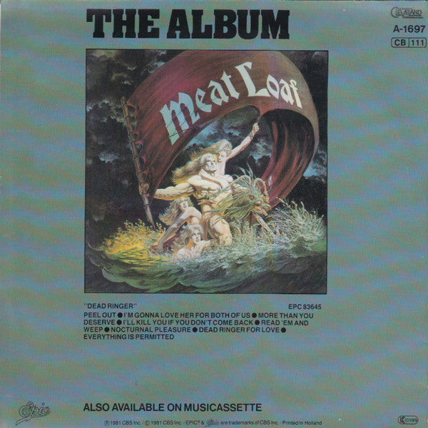 Meat Loaf - Dead Ringer For Love Vinyl Singles Vinyl Very Good (VG) <br> Hoes Good Plus (G+)