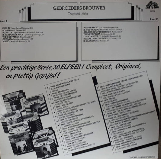 Gebroeders Brouwer - Trumpet Fiësta (LP) Vinyl LP Vinyl Zeer Goed / Hoesje Goed "VINYLSINGLES.NL"