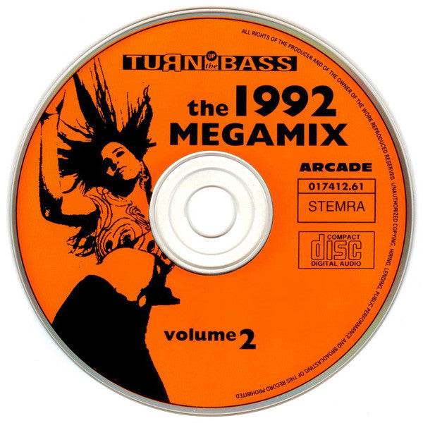 Various - Turn Up The Bass - The Megamix Volume * (CD) Compact Disc Goede Staat