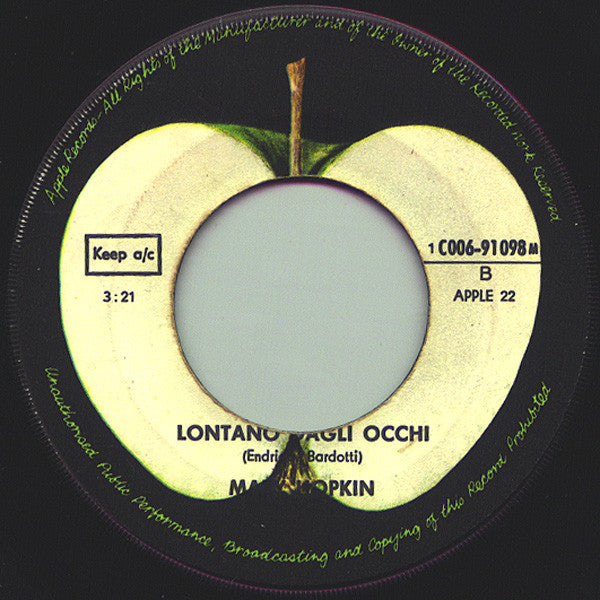 Mary Hopkin - Temma Harbour Vinyl Singles Vinyl Very Good (VG) <br> Hoes Generic