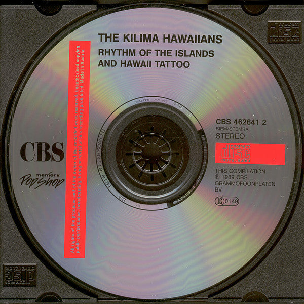 Kilima Hawaiians - Rhythm Of The Islands & Hawaii Tattoo (CD) Compact Disc Vinyl Very Good (VG) <br> Hoes Good Plus (G+)
