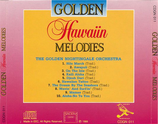 Golden Nightingale Orchestra - Golden Hawaiin Melodies (CD) Compact Disc Vinyl Zeer Goed / Hoesje Goed "VINYLSINGLES.NL"