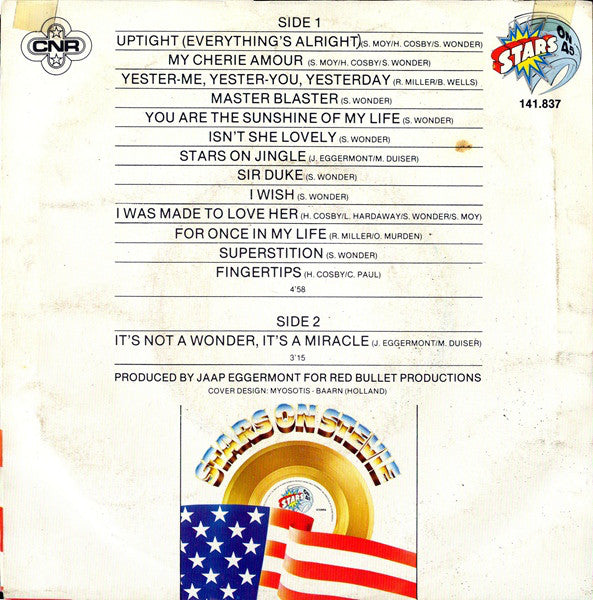 Stars On 45 - Stars On Stevie Vinyl Singles Vinyl Very Good (VG) <br> Hoes Good Plus (G+)