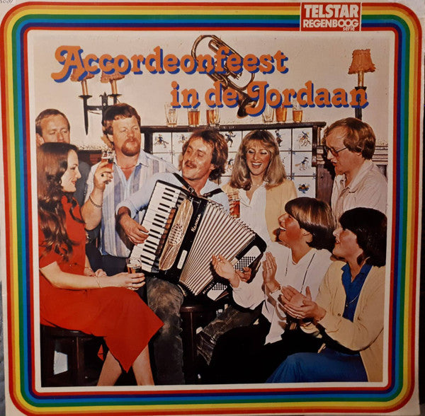 Jean Kraft En Jan Gorissen - Accordeonfeest In De Jordaan (LP) Vinyl LP Vinyl Very Good (VG) <br> Hoes Good Plus (G+)