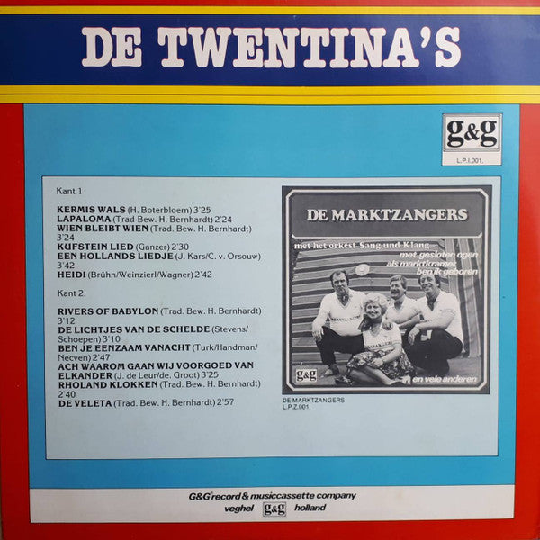 Twentina's - De Twentina's (LP) Vinyl LP Vinyl Very Good (VG) <br> Hoes Good Plus (G+)