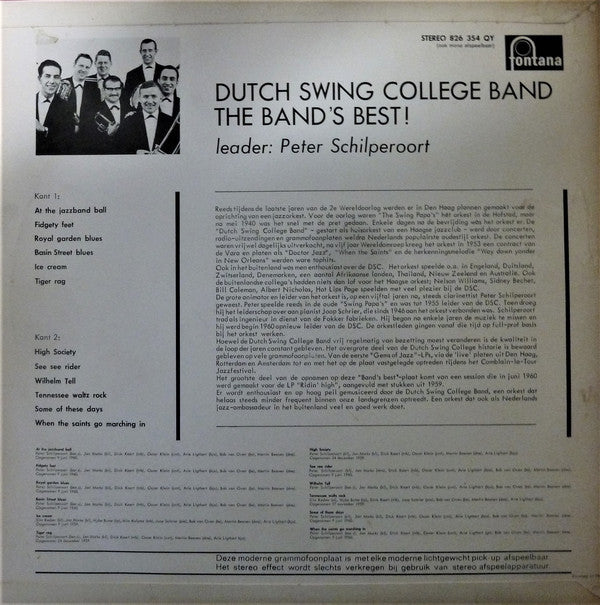 Dutch Swing College Band - The Band's Best (LP) Vinyl LP Vinyl Very Good (VG) <br> Hoes Good Plus (G+)