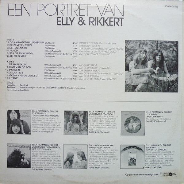 Elly & Rikkert - Een Portret Van Elly & Rikkert (LP) Vinyl LP Vinyl Very Good (VG) <br> Hoes Good Plus (G+)