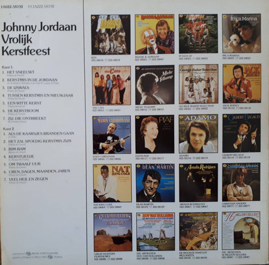 Johnny Jordaan - Vrolijk Kerstfeest (LP) Vinyl LP Vinyl Zeer Goed / Hoesje Goed "VINYLSINGLES.NL"