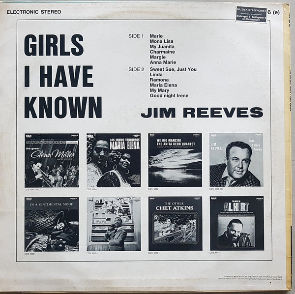 Jim Reeves - Girls I Have Known (LP) 42167
