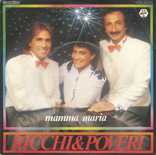 Ricchi E Poveri - Mamma Maria Vinyl Singles Vinyl Very Good (VG) <br> Hoes Good Plus (G+)