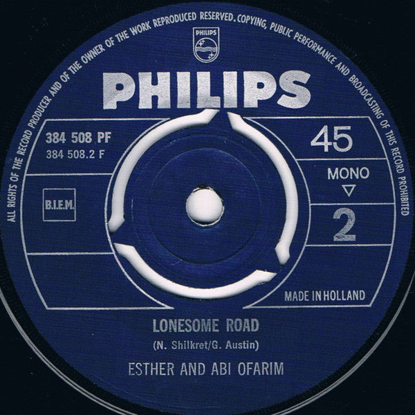 Esther And Abi Ofarim - Cinderella Rockefella Vinyl Singles Vinyl Very Good (VG) <br> Hoes Generic