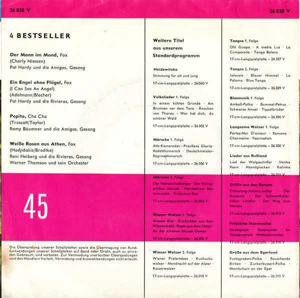 Various - * Bestseller Vinyl Singles Vinyl Very Good (VG) <br> Hoes Good Plus (G+)