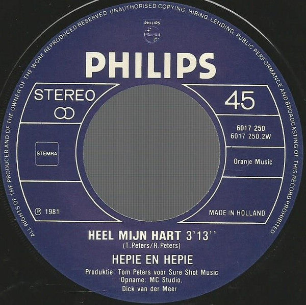 Hepie & Hepie - Ik Heb Alleen Nog Maar Die Foto