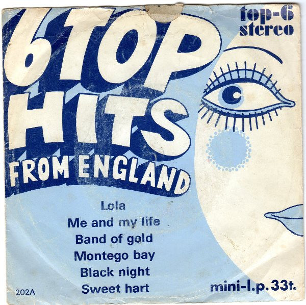 Various - * Top Hits From England Vinyl Singles Vinyl Very Good (VG) <br> Hoes Good Plus (G+)