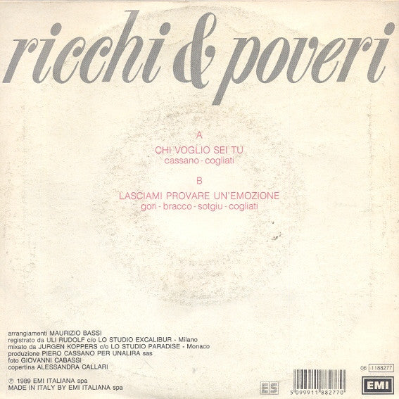 Ricchi E Poveri - Chi Voglio Sei Tu