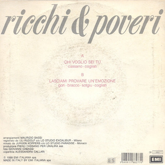 Ricchi E Poveri - Chi Voglio Sei Tu