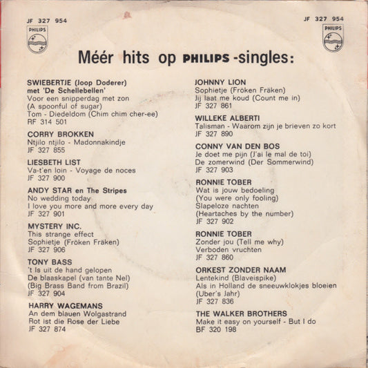 Willeke Alberti - Morgen Ben Ik De Bruid 43479 Vinyl Singles Vinyl Zeer Goed / Hoesje Goed "VINYLSINGLES.NL"