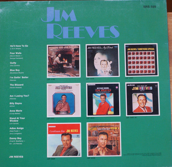 Jim Reeves - Jim Reeves (LP) Vinyl LP Vinyl Very Good (VG) <br> Hoes Good Plus (G+)