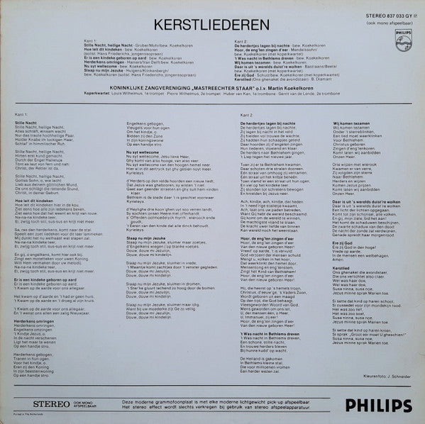 Mastreechter Staar - Stille Nacht, Heilige Nacht (LP) 97-50783