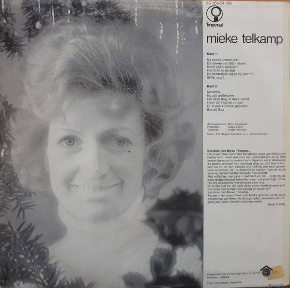 Mieke Telkamp - Mieke's Kerstfeest (LP) Vinyl LP Vinyl Very Good (VG) <br> Hoes Good Plus (G+)