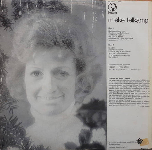 Mieke Telkamp - Mieke's Kerstfeest (LP) Vinyl LP Vinyl Zeer Goed / Hoesje Goed "VINYLSINGLES.NL"