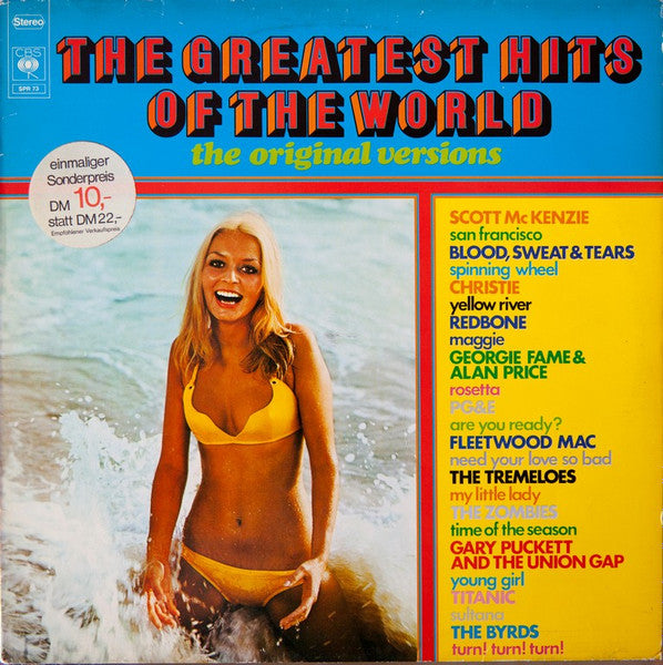 Various - The Greatest Hits Of The World (The Original Versions) (LP) Vinyl LP Vinyl Very Good (VG) <br> Hoes Good Plus (G+)