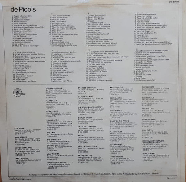 2 Pico's - Tulips From Amsterdam (LP) Vinyl LP Vinyl Very Good (VG) <br> Hoes Good Plus (G+)