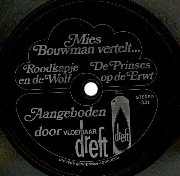 Mies Bouwman - Mies Bouwman Vertelt... Roodkapje En De Wolf / De Prinses Op De Erwt (Flexi-disc) 19131 Flexi disc Goede Staat