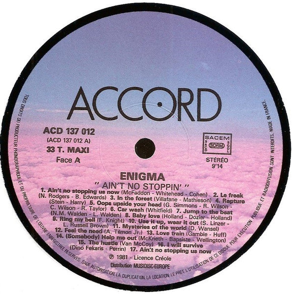 Enigma - Ain't No Stopping (Maxi-Single)