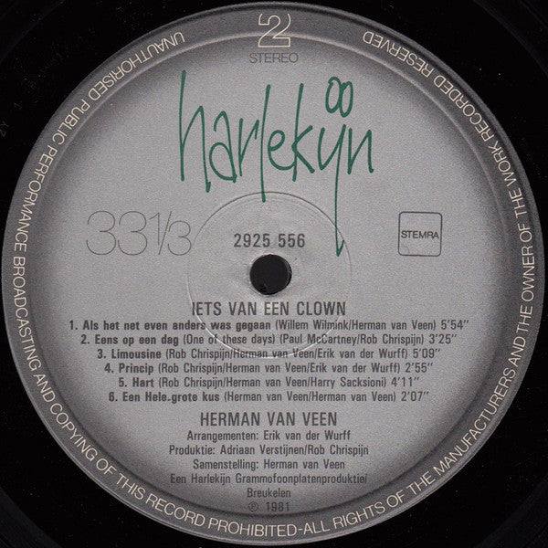 Herman van Veen - Iets Van Een Clown (LP)