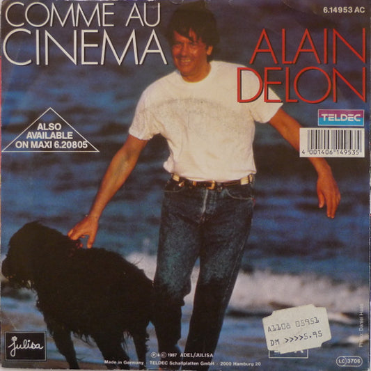 Alain Delon - Comme Au Cinema Vinyl Singles Media VG+ / Sleeve G+
