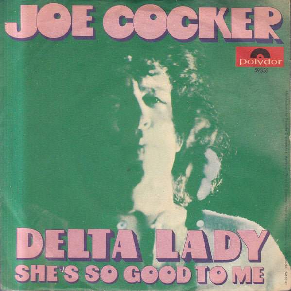 Joe Cocker - Delta Lady (B-Keus) Vinyl Singles Vinyl Very Good (VG) <br> Hoes Good Plus (G+)