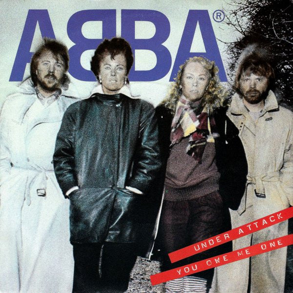 ABBA - Under Attack Vinyl Singles Vinyl Very Good (VG) <br> Hoes Good Plus (G+)