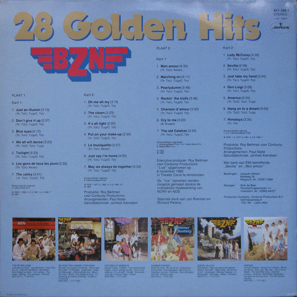 BZN - 28 Golden Hits (LP) Vinyl LP Dubbel Vinyl Very Good (VG) <br> Hoes Good Plus (G+)