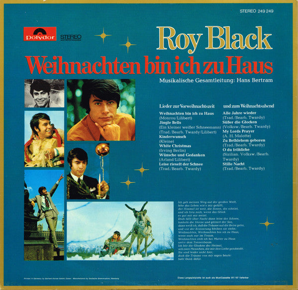 Roy Black - Weihnachten Bin Ich Zu Haus (LP) Vinyl LP Vinyl Very Good (VG) <br> Hoes Good Plus (G+)