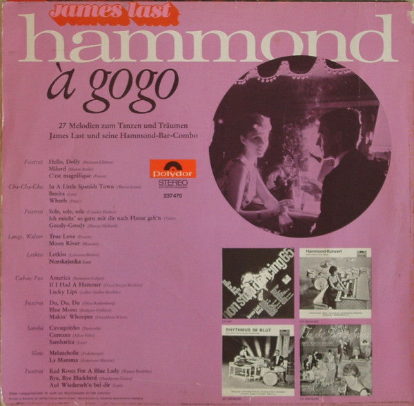 James Last Und Seine Hammond-Bar-Combo - Hammond À Gogo (LP) Vinyl LP Vinyl Very Good (VG) <br> Hoes Good Plus (G+)