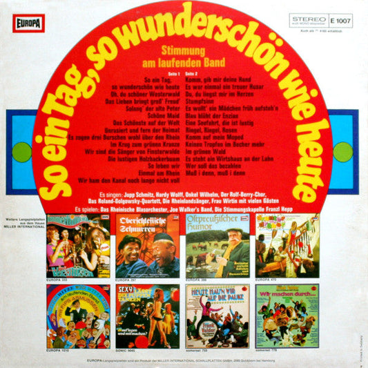 Various - So Ein Tag, So Wunderschön Wie Heute (LP) Vinyl LP Vinyl Zeer Goed / Hoesje Goed "VINYLSINGLES.NL"