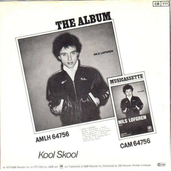 Nils Lofgren - Shine Silently Vinyl Singles Vinyl Very Good (VG) <br> Hoes Good Plus (G+)