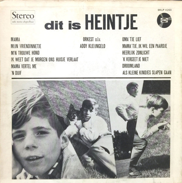 Heintje - Dit Is Heintje (LP) Vinyl LP Vinyl Very Good (VG) <br> Hoes Good Plus (G+)