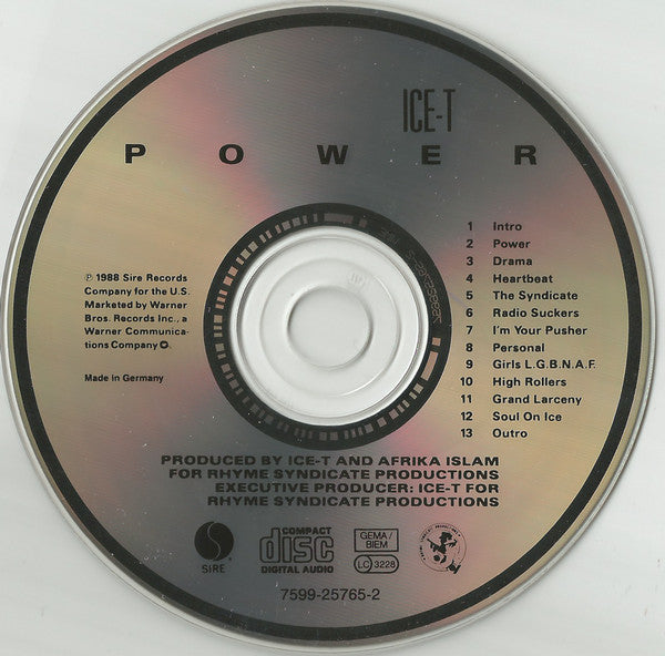 Ice-T - Power (CD) Compact Disc Goede Staat