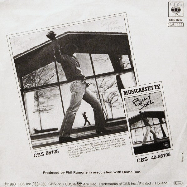 Billy Joel - Don't Ask Me Why 40800 Vinyl Singles Vinyl Very Good (VG) <br> Hoes Good Plus (G+)