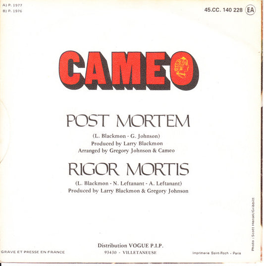 Cameo - Post Mortem