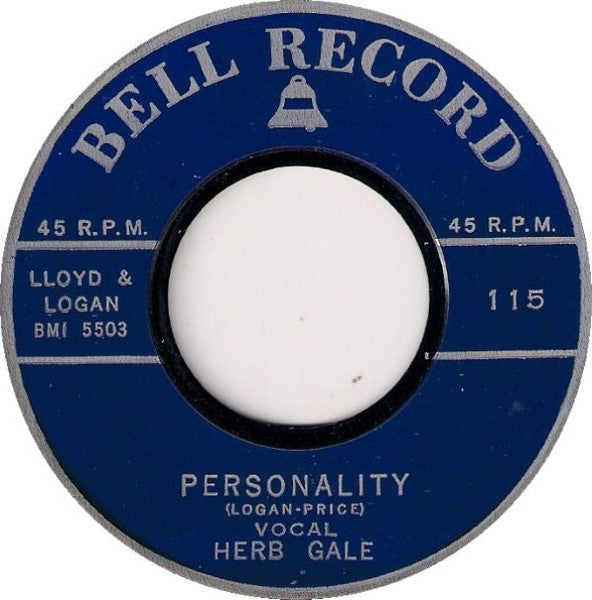 Herb Gale - Personality Vinyl Singles Vinyl (VG) <br> Hoes Generic
