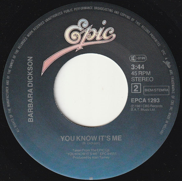 Barbara Dickson - My Heart Lies Vinyl Singles Vinyl Very Good (VG) <br> Hoes Generic