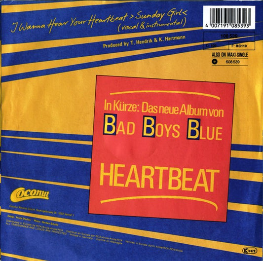Bad Boys Blue - I Wanna Hear Your Heartbeat