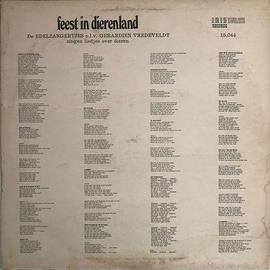 Edelzangertjes - Feest In Dierenland (LP)