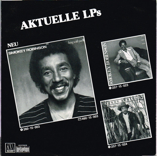 Smokey Robinson - Being With You Vinyl Singles Vinyl Very Good (VG) <br> Hoes Good Plus (G+)